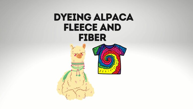 How To Hand Dye Alpaca Fiber? Dyeing Alpaca Fleece