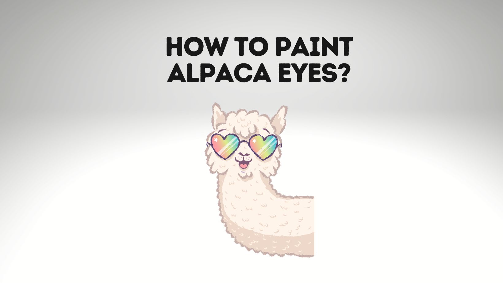 How To Paint Alpaca Eyes