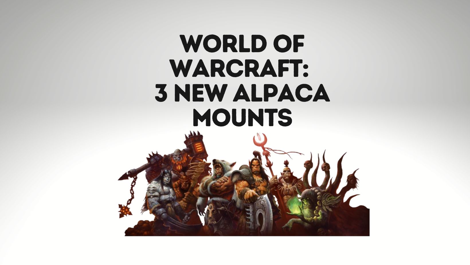World of Warcraft Alpaca Mounts